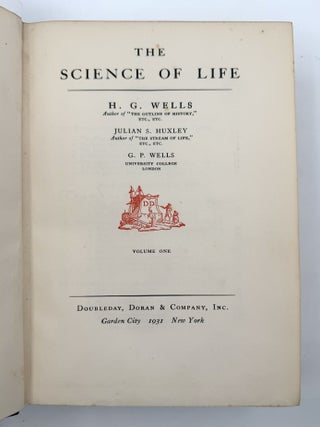 Item #371818 The Science of Life, Volumes 1 and 2. H. G. Wells