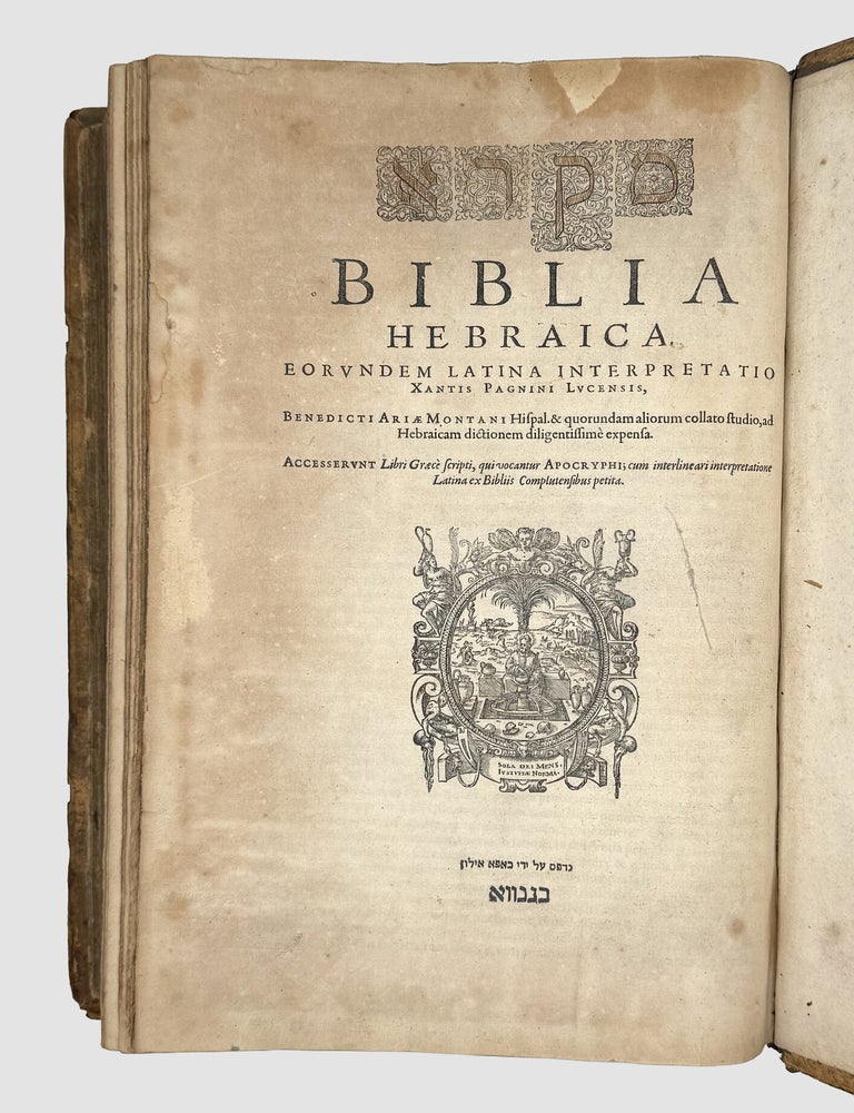 Biblia Hebraica ... Novum Testamentum Graecum ... [Old Testament in Hebrew with interlinear notes in Latin, bound with the New Testament in Greek, with interlinear notes in Latin]