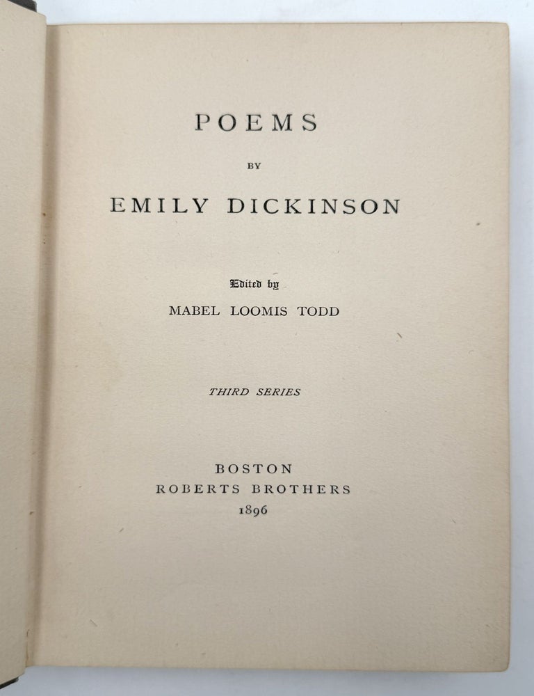 Poems by … Third Series