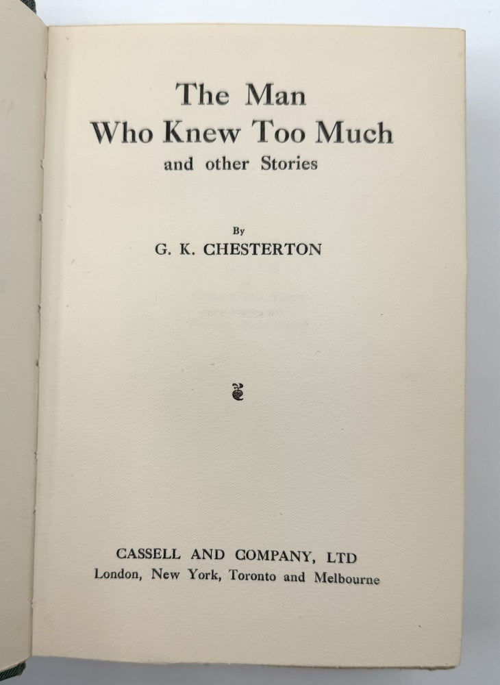 The Man Who Knew Too Much and other stories