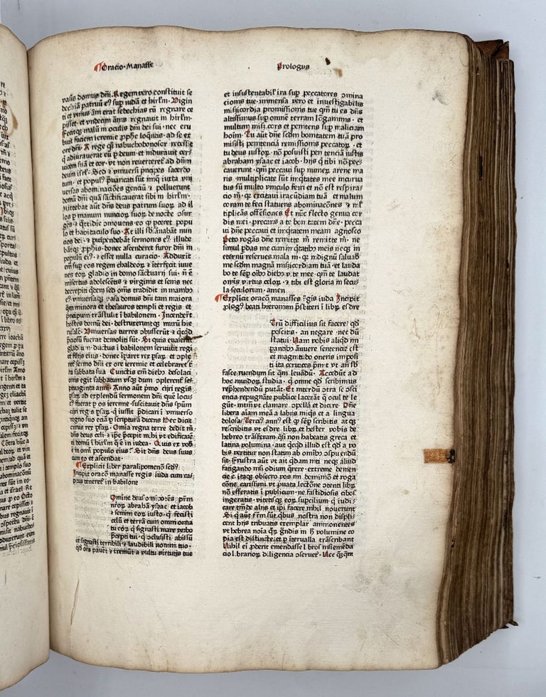 Bible In Latin Biblia Latina - 1476 Bible. Latin. Vulgate - Second Sensenschmidt and ...