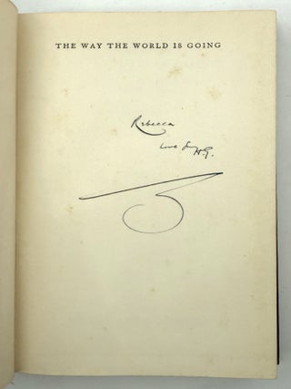 Item #372360 The Way the World Is Going. H. G. Wells