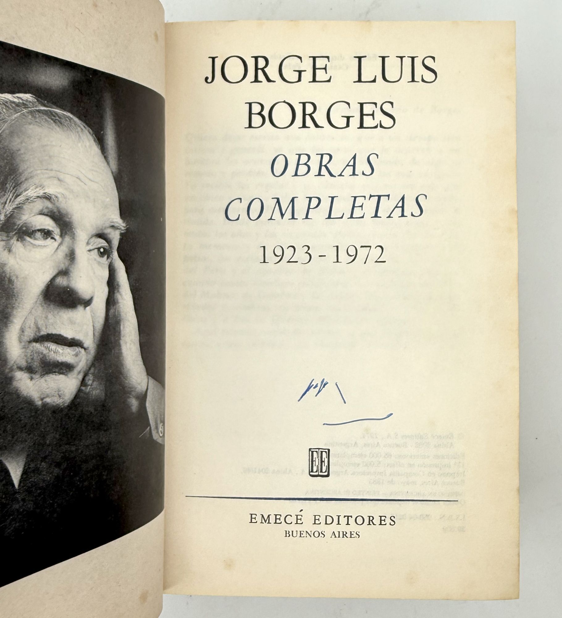 Obras completas - Jorge Luis Borges - First edition, thirteenth printing