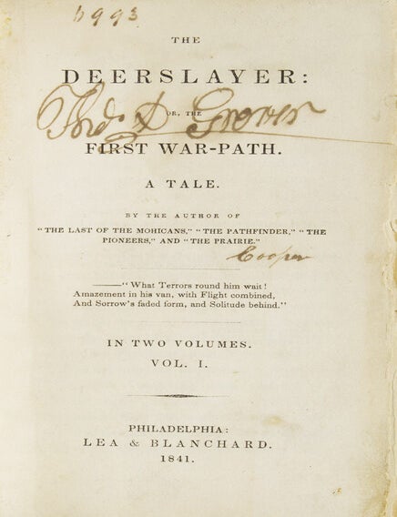 The Deerslayer: or, The First War-Path. A Tale. By the Author of "The Last of the Mohicans" (2/2)