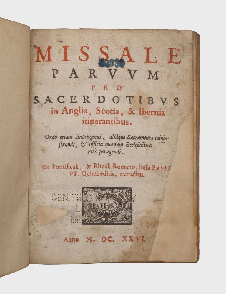 Missale Parvum pro Sacerdotibus in Anglia, Scotia, & Ibernia intinerantibus
