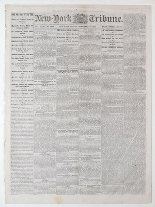 The Gettysburg Address, printed on the front page of the] New-York Daily Tribune ... Friday, Abraham Lincoln.