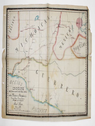 Item #372908 Croquis del ferro-carril de la Mesa central entre Mexico y Gihuatanejo [manuscript...