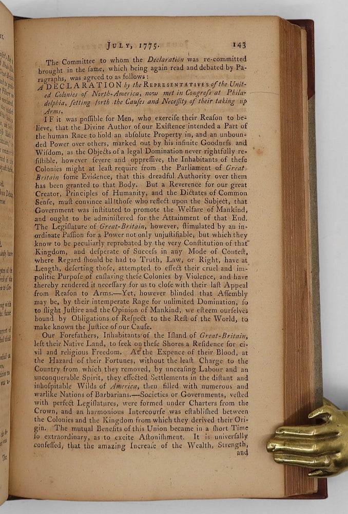 Journals of Congress, Containing the Proceedings from Sept. 5, 1774 to Jan. 1, 1776
