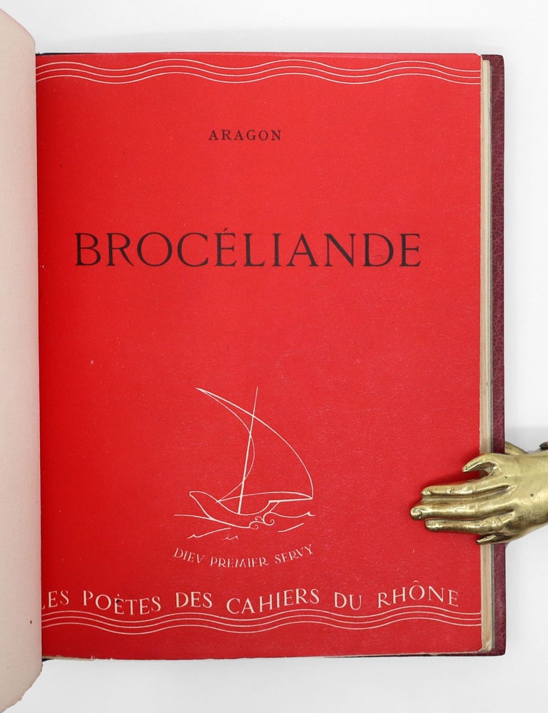 Broc&eacute;liande. Po&egrave;me. [Series title:] Les po&egrave;tes des Cahiers du Rh&ocirc;ne III