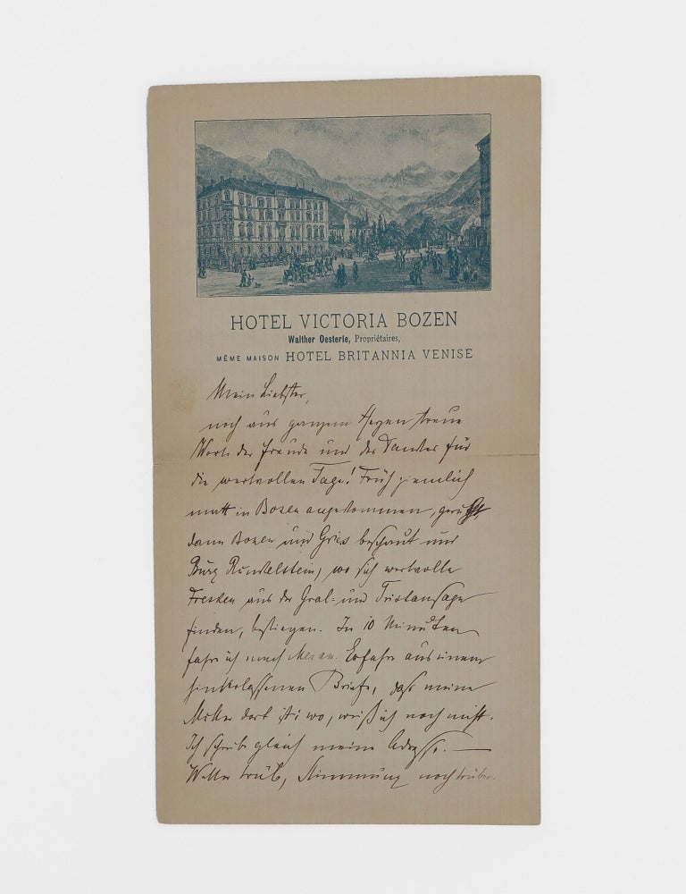 Autograph Letter, Signed ("René Maria"), to Nathan Sulzberger