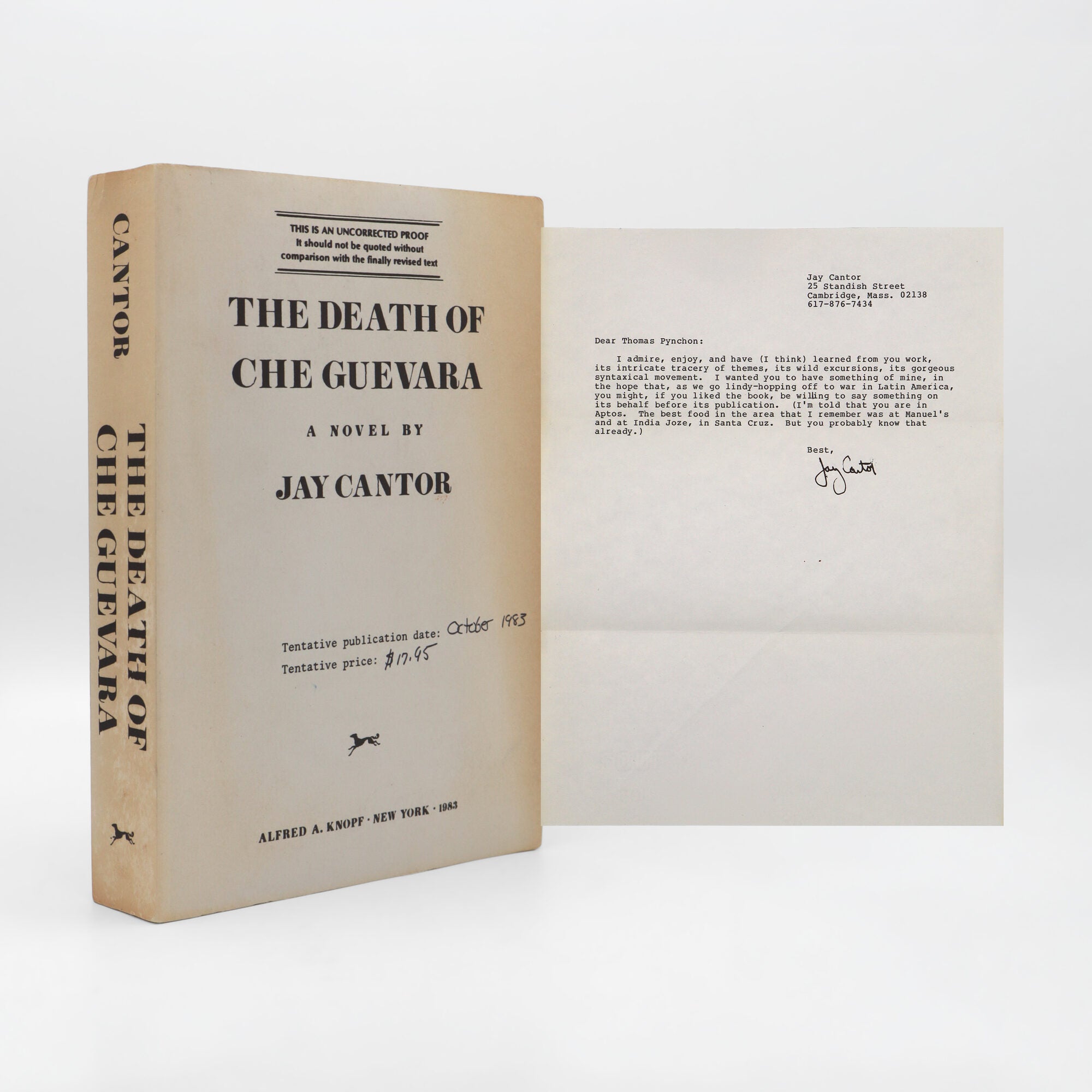 The Death of Che Guevara - Thomas Pynchon, Jay Cantor - Uncorrected Proof