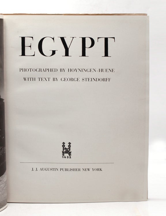 Egypt with text by George Steindorf