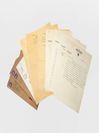Item #373966 Typed Letters, signed (&ldquo;Liebling&rdquo;), conveying comic squibs under pseudonyms ...