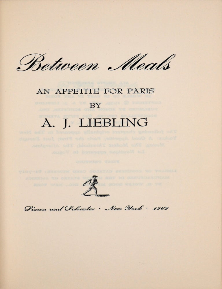 Between Meals. An Appetite for Paris (2/2)