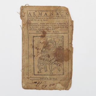 Item #374081 An Astronomical Diary; or Almanack for the Year of our Lord Christ 1772. Nathaniel Ames