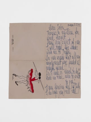Item #374338 Autograph Note, signed (&ldquo;Alexandra Danilova&rdquo;) to New York editor John Ferrone....