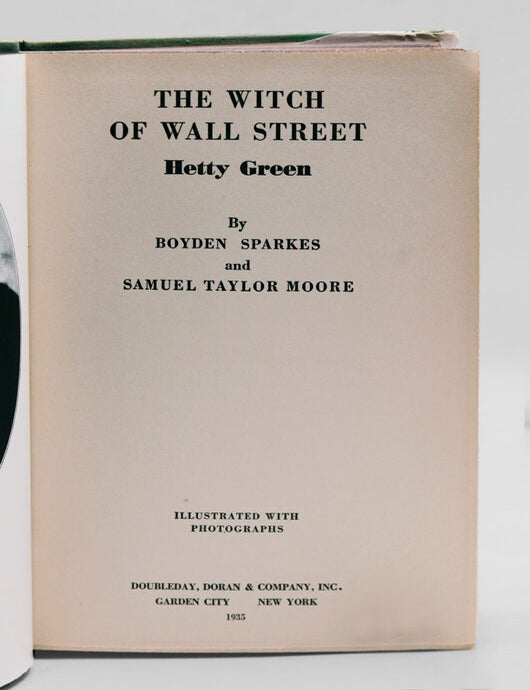 The Witch of Wall Street. Hetty Green