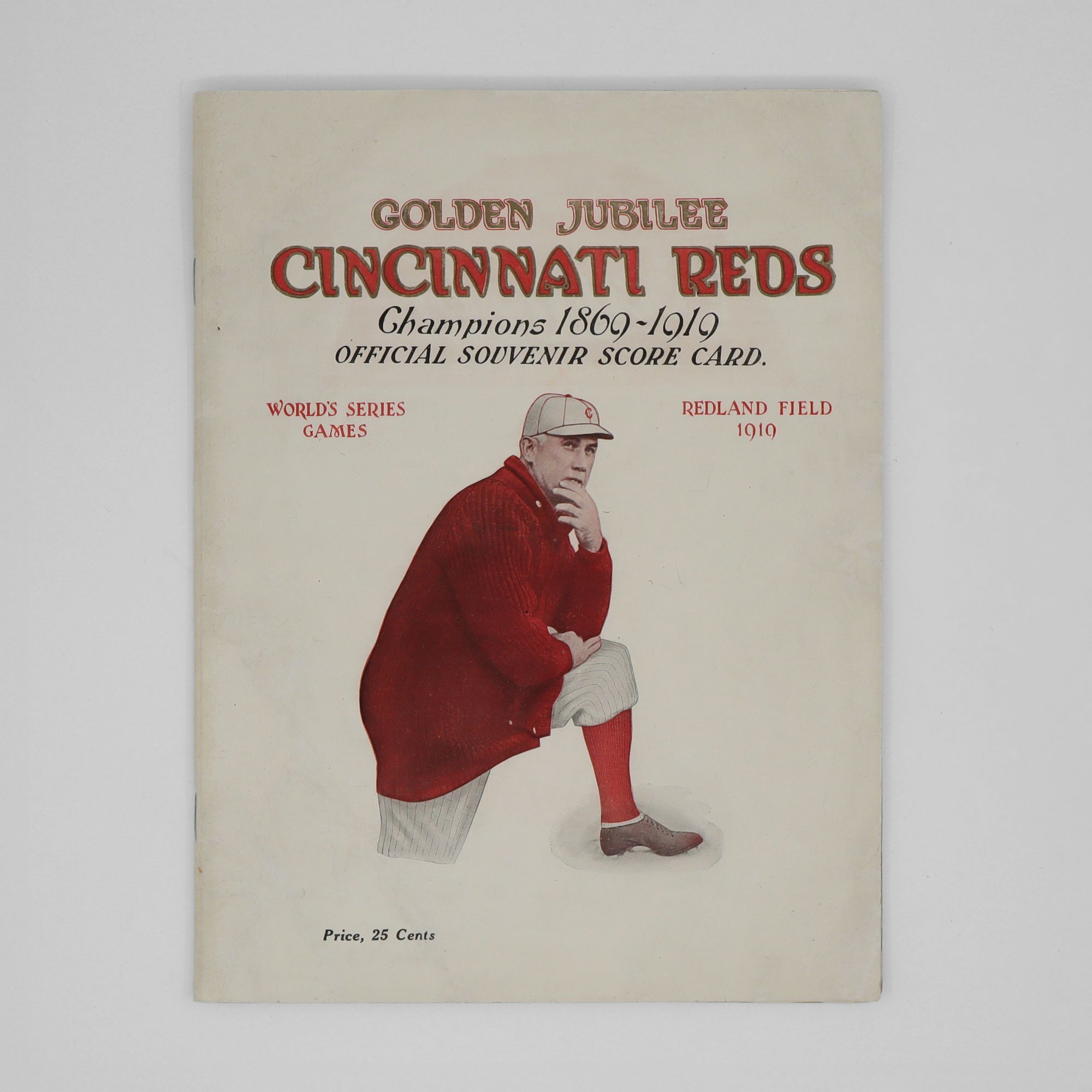 Golden Jubilee Cincinnati Reds Champions 1869-1919. Official