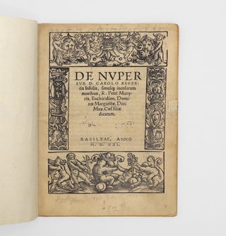 Item #374992 De nuper sub D. Carolo Repertis insulis, simulatque incolarum moribus...Enchiridion....
