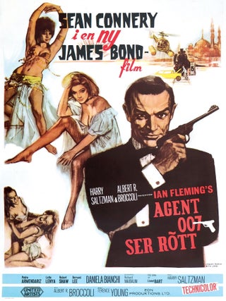Item #375109 Poster for "From Russia With Love" (Swedish version). Ian Fleming