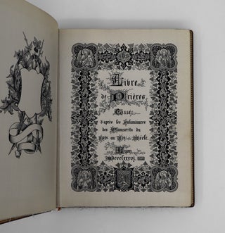 Item #375214 Livre de prières tissé d'après les enluminures des manuscrits du XIVe au XVIe...