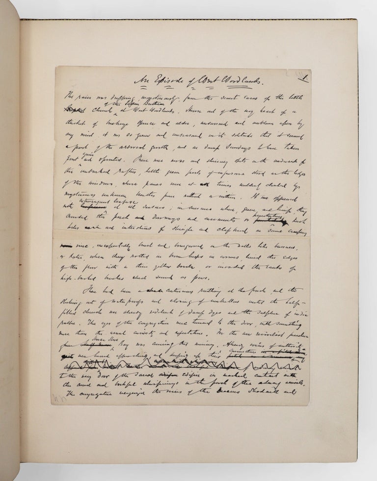 Autograph Manuscript Signed, of a short story: An Episode of the West Woodlands