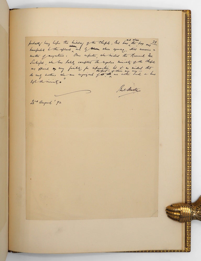 Autograph Manuscript Signed, of a short story: An Episode of the West Woodlands