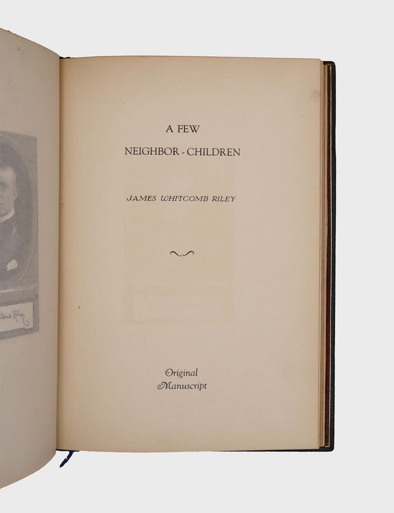A Few Neighbor-Children. [Autograph Manuscript, signed]