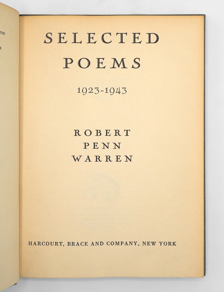 Selected Poems 1923-1943