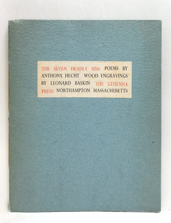 Item #375352 The Seven Deadly Sins. Anthony Hecht.