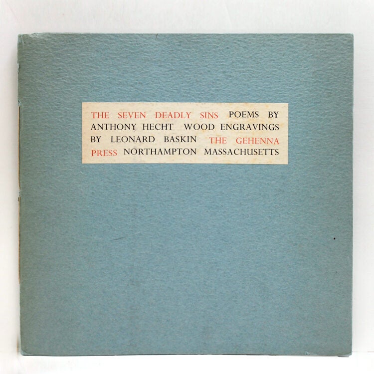 Item #375352 The Seven Deadly Sins. Anthony Hecht.
