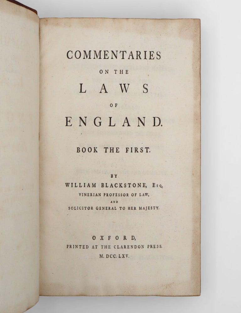 Commentaries on the Laws of England