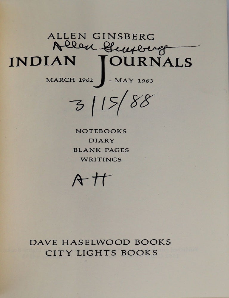 Indian Journals March 1962 - May 1963. Notebooks Diary Blank Pages Writings