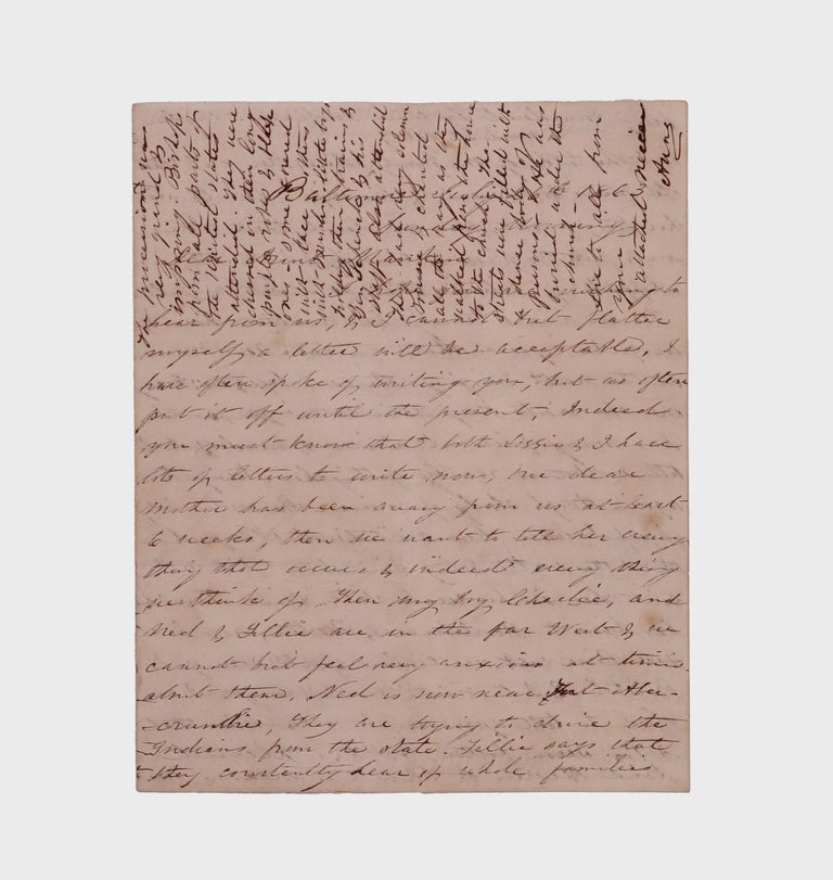 Autograph letter signed, from a woman in Baltimore to her aunt in West Chester, New York,... (2/6)