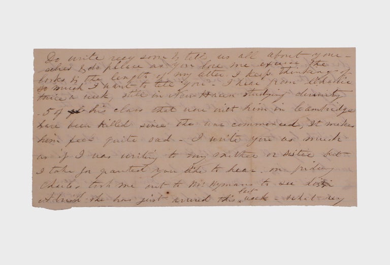 Autograph letter signed, from a woman in Baltimore to her aunt in West Chester, New York,... (4/6)