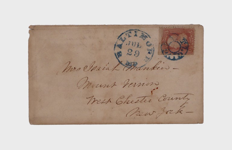Autograph letter signed, from a woman in Baltimore to her aunt in West Chester, New York,... (6/6)