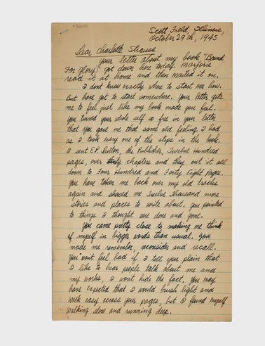 Autograph letter signed