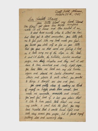 Autograph letter signed