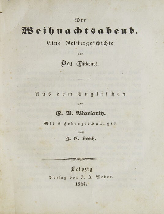 Der Weihnachtsabend. Eine Geistergeschichte