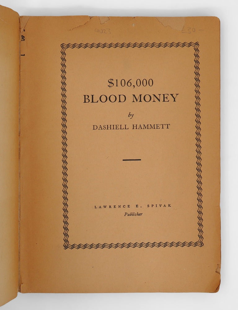 $106,000 Blood Money