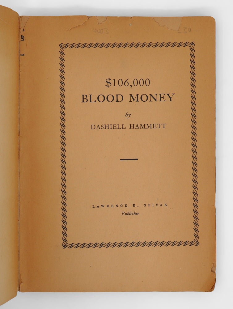 $106,000 Blood Money