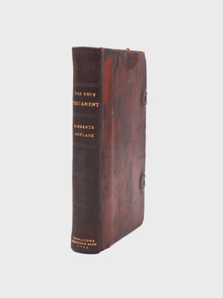 Item #376212 Das Neue Testament unsers Herrn Jesu Christi. Bible in German