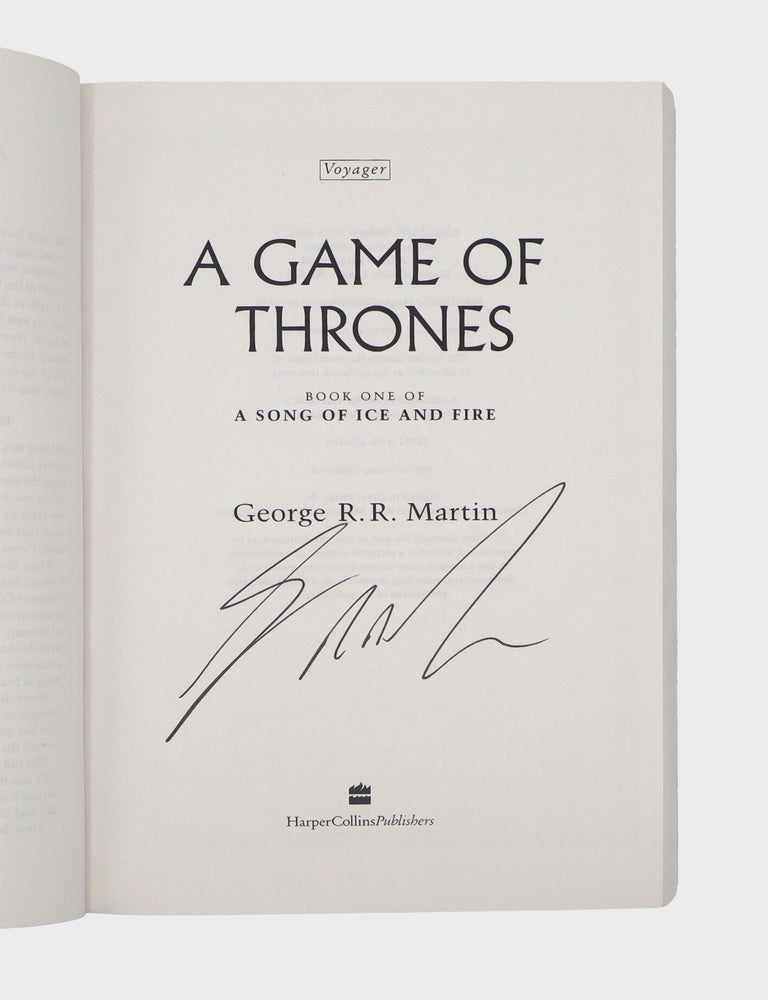 A Game of Thrones. Book One of A Song of Ice and Fire