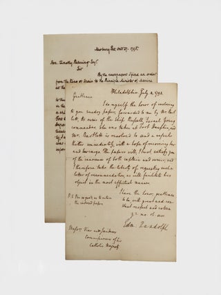 Autograph letter signed, "Edm: Randolph" as Secretary of State, to Messrs. Viar and...