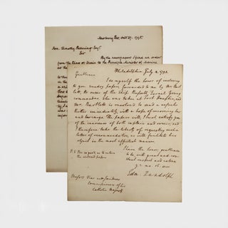 Item #376337 Autograph letter signed, "Edm: Randolph" as Secretary of State, to Messrs....
