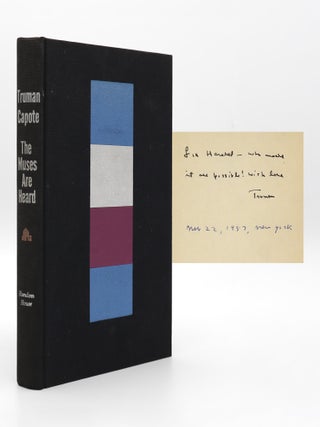 Item #376364 The Muses are Heard. Truman Capote