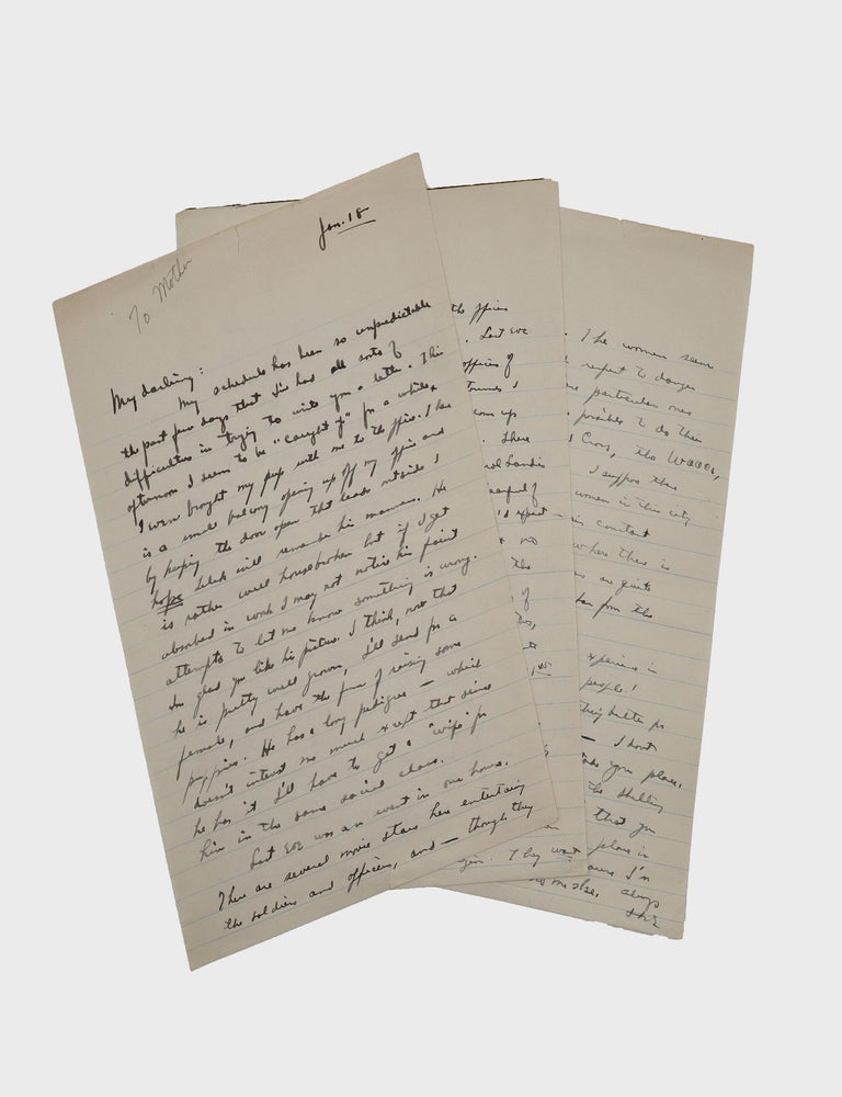 Autograph Letter, Signed "Ike" to his wife Mamie