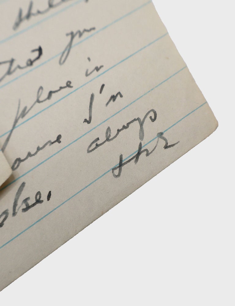 Autograph Letter, Signed "Ike" to his wife Mamie