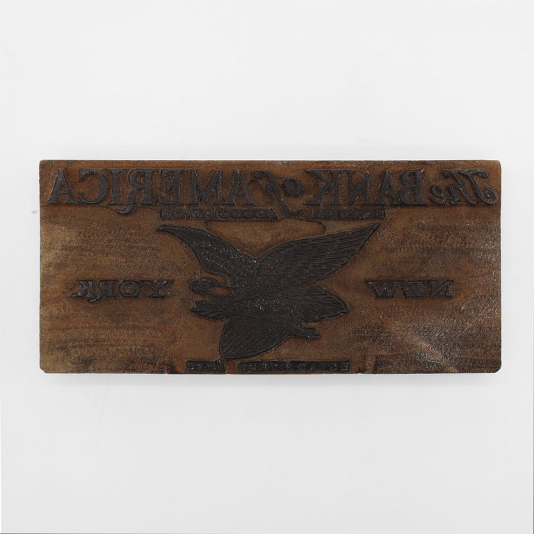 “The Bank of America / National Association / New York / Established 1812”