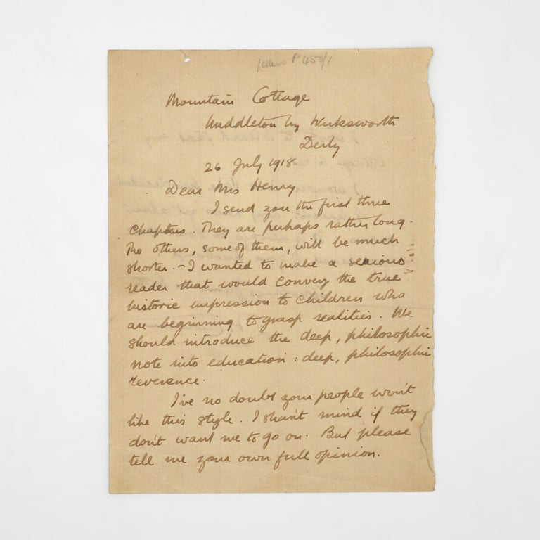 Autograph Letter, Signed, to Nancy Henry